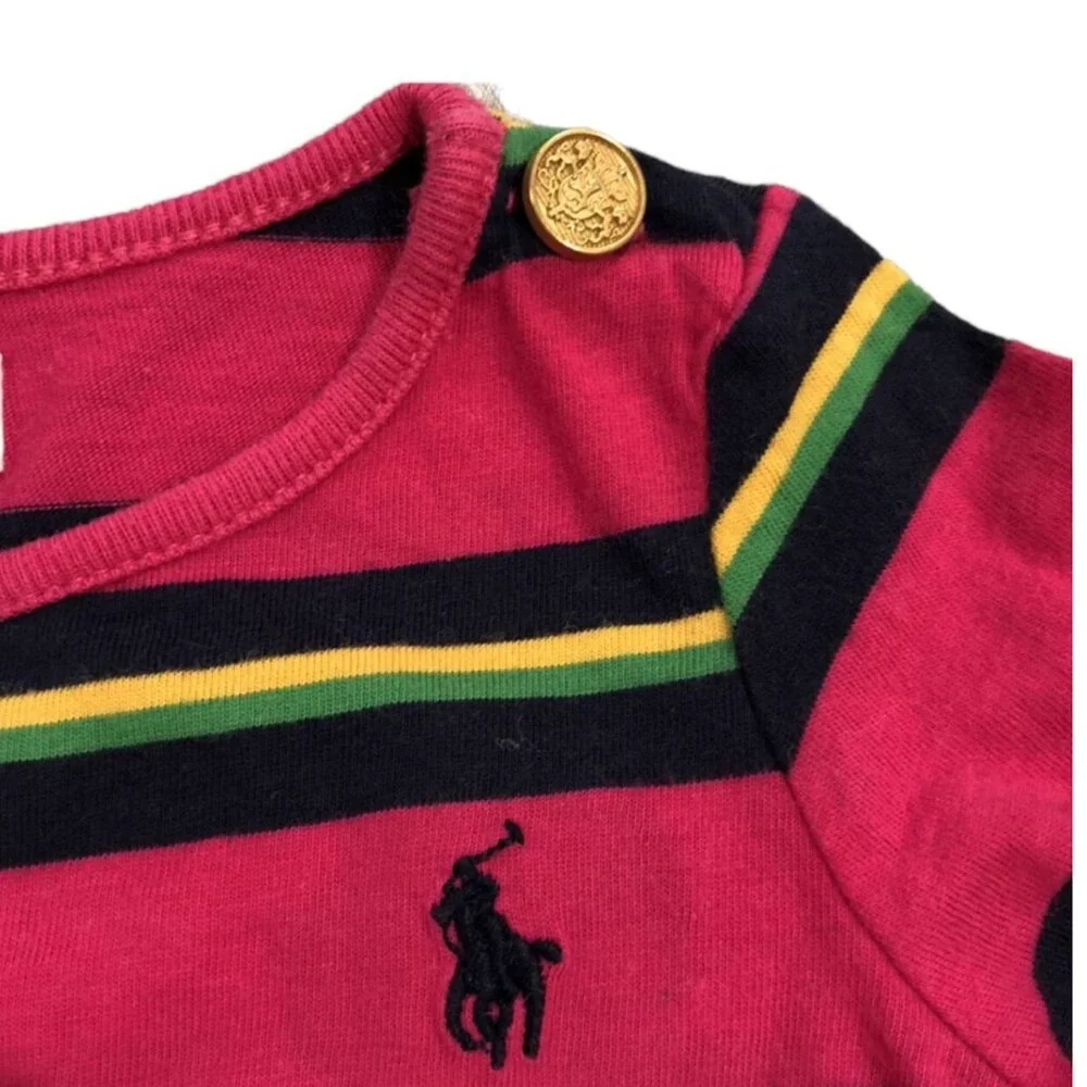 Ralph Lauren 9m Colorful Striped Peplum Top